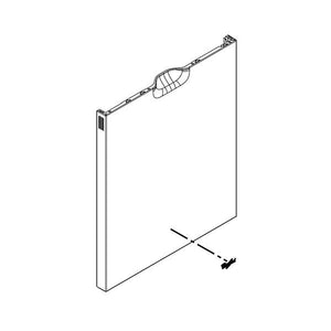 WHIRLPOOL WPW10629473 DISHWASHER DOOR OUTER PANEL (STAINLESS) (GENUINE OEM PART)