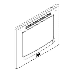 WHIRLPOOL WPW10655838 RANGE OVEN DOOR OUTER PANEL ASSEMBLY (STAINLESS) (GENUINE OEM PART)