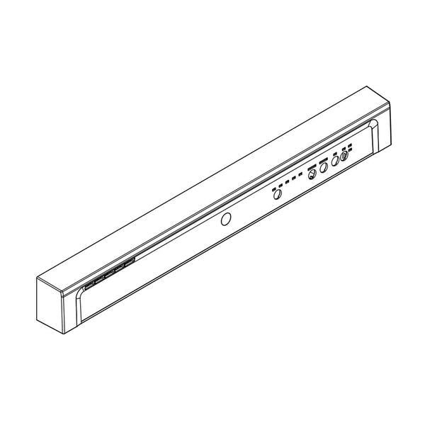 WHIRLPOOL WPW10733627 DISHWASHER CONTROL PANEL ASSEMBLY (STAINLESS) (GENUINE OEM PART) - Parts Solution Group