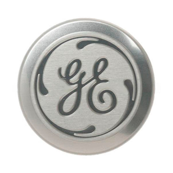 GE APPLIANCE WR02X35066 CHROME GE BADGE (GENUINE OEM PART)