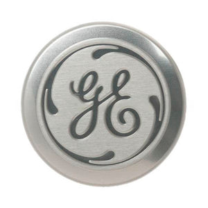 GE APPLIANCE WR02X35066 CHROME GE BADGE (GENUINE OEM PART)