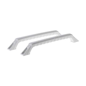 GE APPLIANCE WR12X869 REFRIGERATOR DOOR HANDLE KIT (WHITE) (genuine oem part)