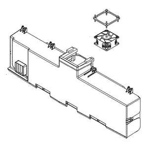 GE APPLIANCE WR17X28923 REFRIGERATOR FRESH FOOD EVAPORATOR COVER W/DELI FAN (genuine oem part)