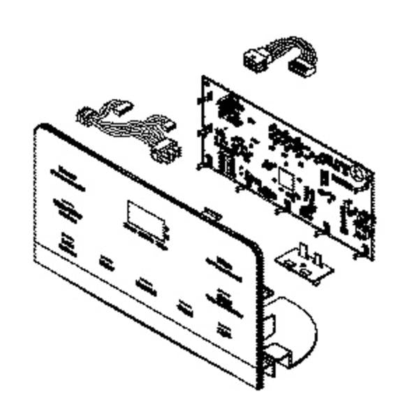 GE APPLIANCE WR55X29420 REFRIGERATOR DISPLAY CONTROL (STAINLESS) (genuine oem part) - Parts Solution Group