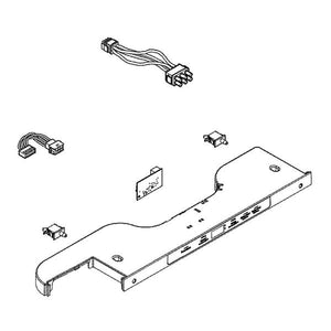 GE APPLIANCE WR55X30267 REFRIGERATOR TOP INTERFACE (DORIAN GRAY) (genuine oem part)
