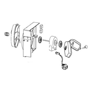 GE APPLIANCE WR60X10177 REFRIGERATOR CONDENSER FAN MOTOR ASSEMBLY (genuine oem part)