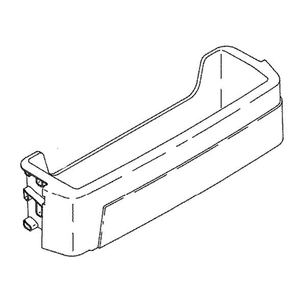 GE APPLIANCE WR71X30996 REFRIGERATOR FRESH FOOD DOOR BIN (genuine oem part) - Parts Solution Group