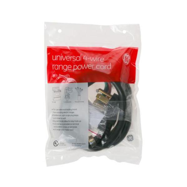 GE APPLIANCE WX09X10039 RANGE CORD 6&#39; 40 AMP 4 WIRE (GENUINE OEM PART) - Parts Solution Group