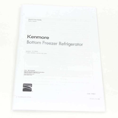 KENMORE MFL63264288 OWNER MANUAL ENGLISH (GENUINE OEM PART) - Parts Solution Group