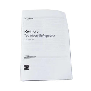 KENMORE W10679320B OWNER MANUAL ENGLISH (GENUINE OEM PART)