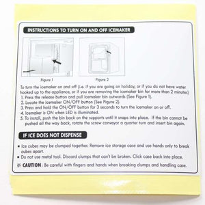 KENMORE 60135-0006603-00 LABEL I/MAKER (GENUINE OEM PART)