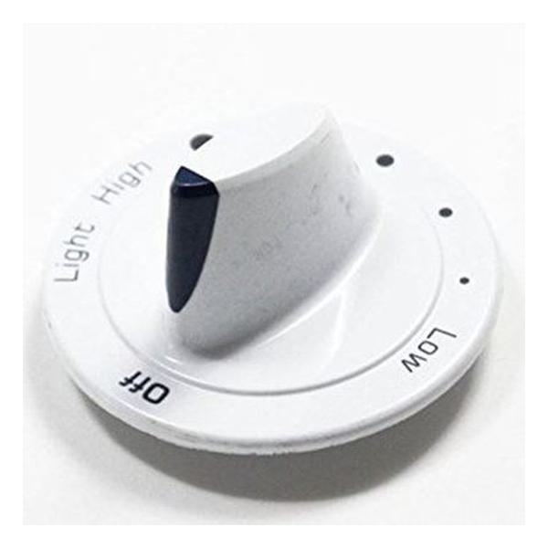 WHIRLPOOL W10243959 RANGE GAS KNOB WHITE (GENUINE OEM PART)