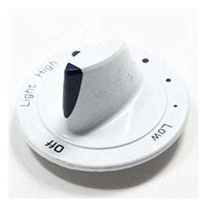 WHIRLPOOL W10243959 RANGE GAS KNOB WHITE (GENUINE OEM PART)