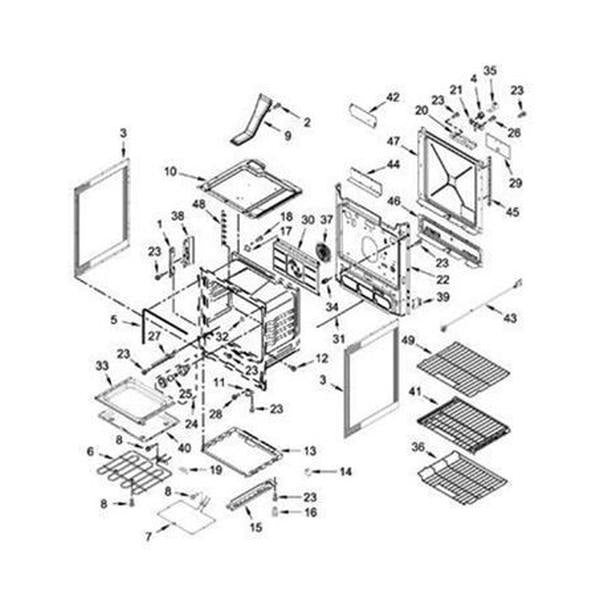 WHIRLPOOL W10634238 HINGE-RECV (GENUINE OEM PART)