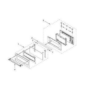 WHIRLPOOL W10775491 RANGE GLASS DOOR (GENUINE OEM PART)