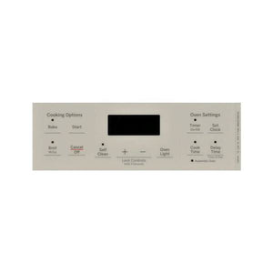 GE APPLIANCE WB07X26652 FACEPLATE GRAPHICS (WH) (GENUINE OEM PART)