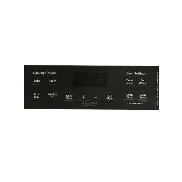 GE APPLIANCE WB07X26740 FACEPLATE GRAPHICS (GY) (GENUINE OEM PART)
