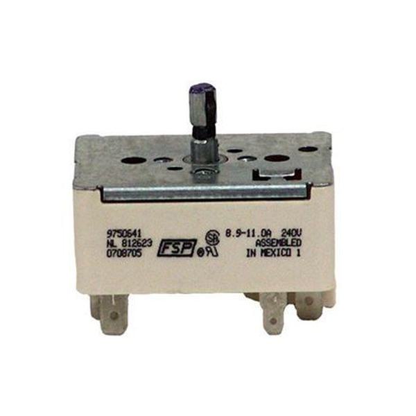 WHIRLPOOL WP9750641 RANGE SURFACE ELEMENT CONTROL SWITCH 2400-WATT (GENUINE OEM PART)
